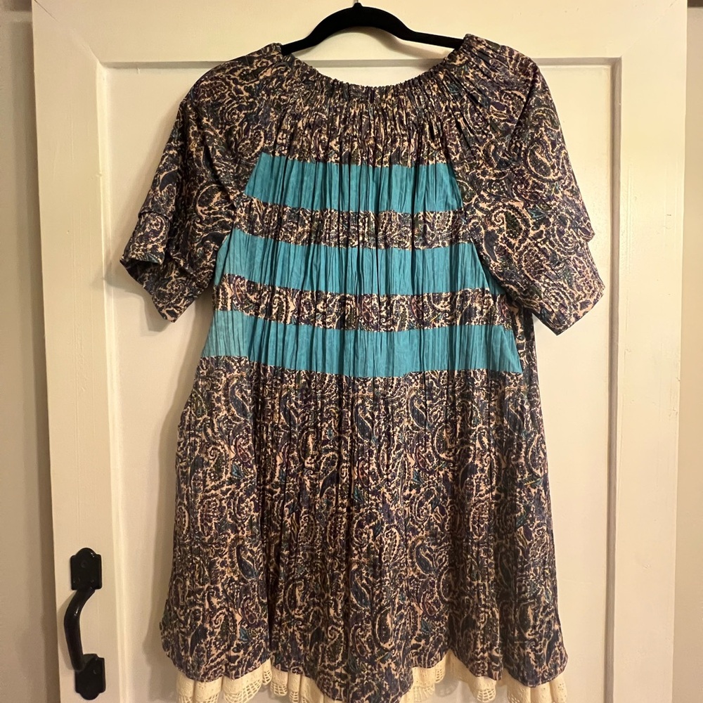 Marc Jacobs floral and stripes dress